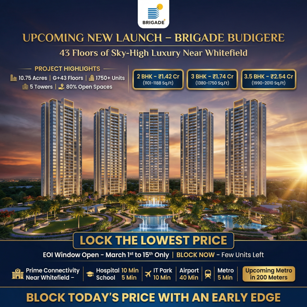Brigade Budigere Luxury Banner